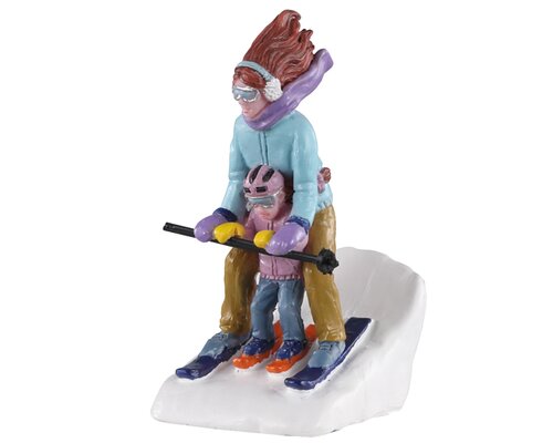 Lemax kerstdorpminiatuur Vail Village Mommy & me ski