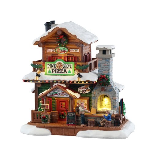 Lemax kerstdorpminiatuur Vail Village Pine grove pizza