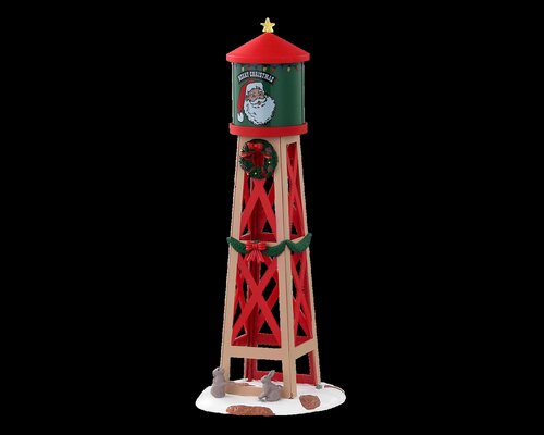 Lemax kerstdorpminiatuur Vail Village Rustic water tower