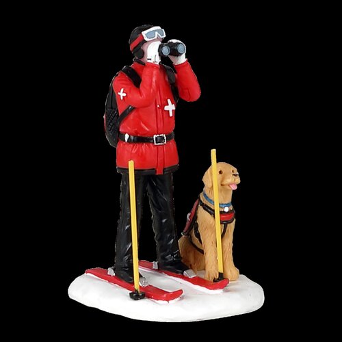 Lemax kerstdorpminiatuur Vail Village Ski patrol