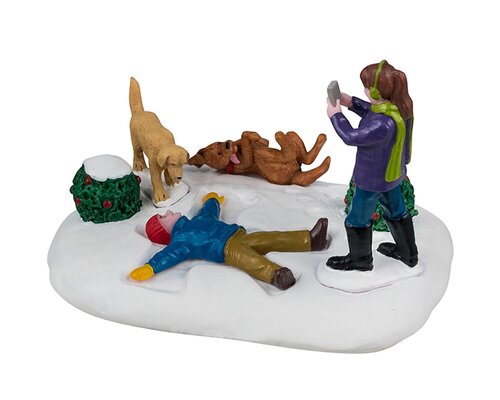 Lemax kerstdorpminiatuur Vail Village Snow angel's best friend