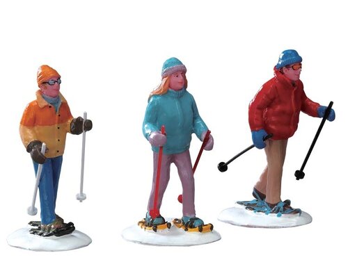 Lemax kerstdorpminiatuur Vail Village Snowshoe walkers, set van 3
