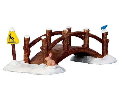 Lemax kerstdorpminiatuur Vail Village Split rail footbridge