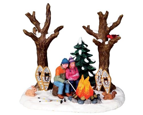Lemax kerstdorpminiatuur Vail Village Staying warm