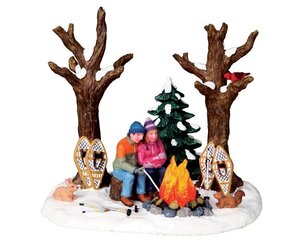 Lemax kerstdorpminiatuur Vail Village Staying warm