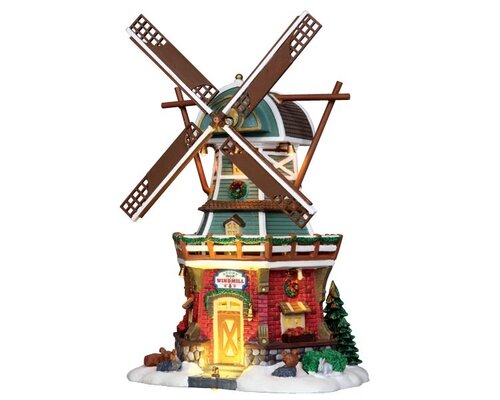 Lemax kerstdorpminiatuur Vail Village Stony brook windmill