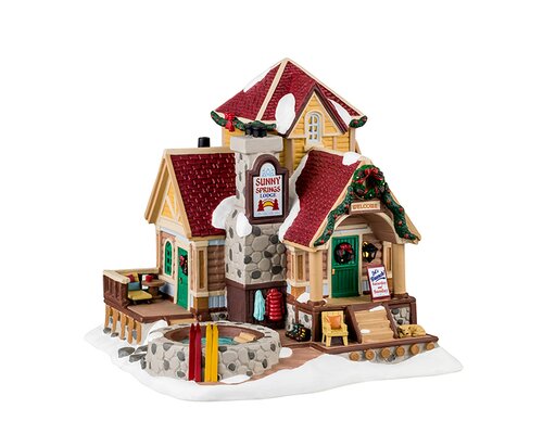 Lemax kerstdorpminiatuur Vail Village Sunny springs lodge