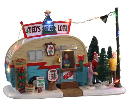 Lemax kerstdorpminiatuur Vail Village Ted's tree lot