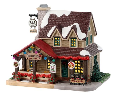 Lemax kerstdorpminiatuur Vail Village Three Black Bears bar & grill & moonshin