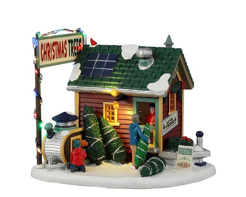 Lemax kerstdorpminiatuur Vail Village Tiny house tree lot