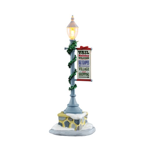 Lemax kerstdorpminiatuur Vail Village Vail lamp post