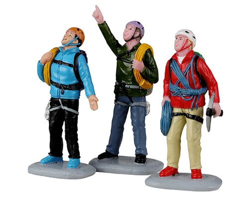 Lemax kerstdorpminiatuur Vail Village Vertical mountain climbers, set van 3