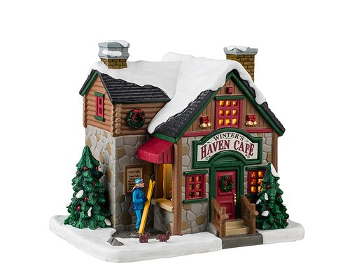 Lemax kerstdorpminiatuur Vail Village Winter's haven café 