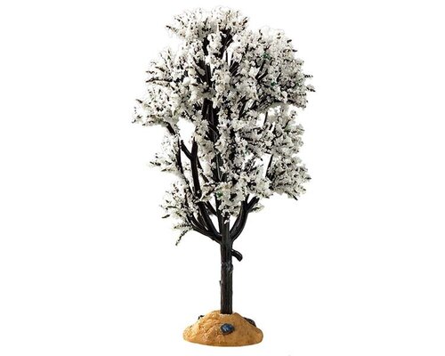 Lemax kerstdorpminiatuur White hawthorn tree