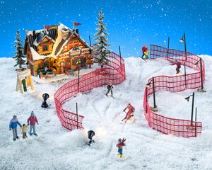 Lemax kersthuisjes starter set 'Apres-ski lodge' - afbeelding 2