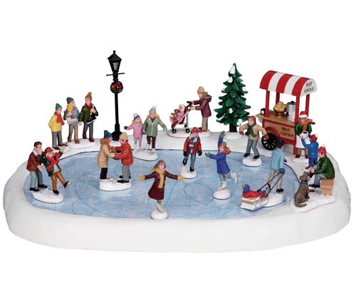 Lemax Village skating pond with sound, w/4,5V adaptor