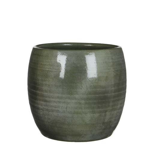 Lester pot rond groen - h26xd28cm