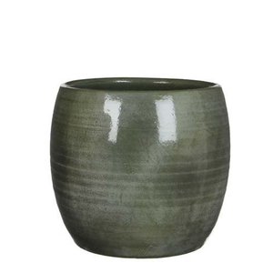 Lester pot rond groen - h26xd28cm