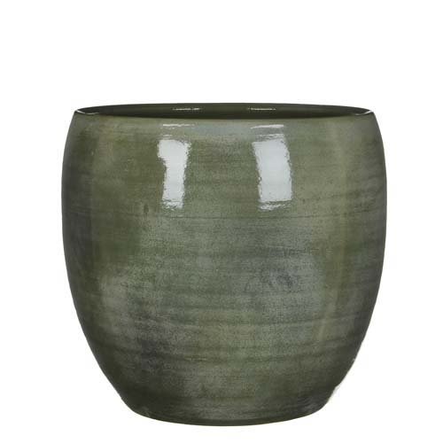 Lester pot rond groen - h31xd33cm