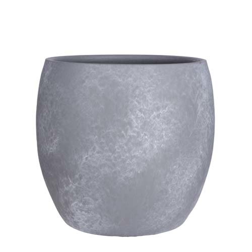 Lester pot rond l.grijs stone - h31xd33cm