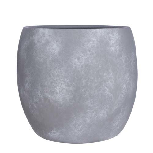 Lester pot rond l.grijs stone - h35xd38cm