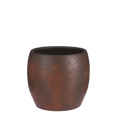Lester pot rond roest stone - h26xd28cm