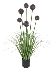 Levensechte Kunst Allium - H110cm Paars
