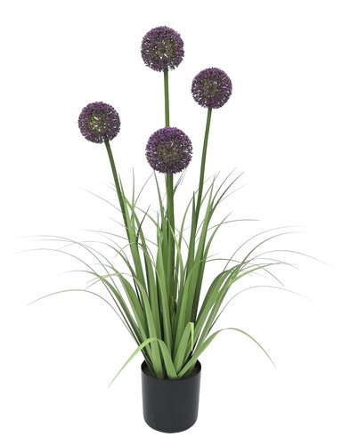 Levensechte Kunst Allium - H80cm Paars