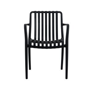 Levi kunststof tuinstoel  zwart - afbeelding 2