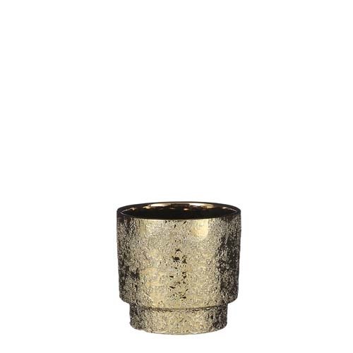Lionel pot rond goud - h13xd13,5cm
