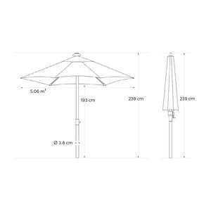 Platium Lisboa ø2,5 Taupe - afbeelding 8