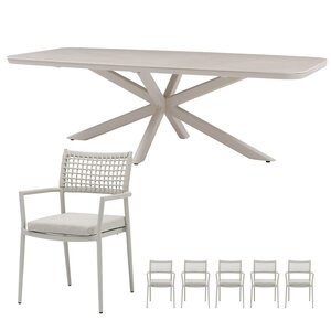 Royal Seasons Liv 6-zits tuinset zand - afbeelding 1