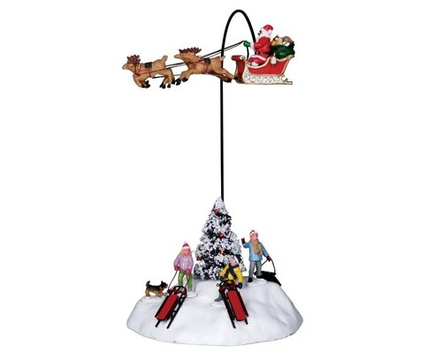 Lemax Look, There Is Santa!, inclusief adaptor 74254, 550 mA (wit)