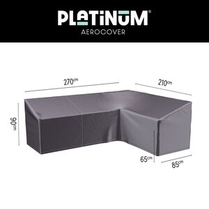 Lounge cover L Right 270x210x85xH65/90 HB Anthracite - afbeelding 1