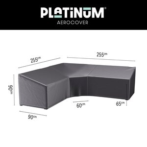 Lounge cover L/Trapeze 255x255x90xH65/90 HB - afbeelding 1