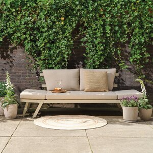 Outdoor Living loungebank Malmö crème/geel - afbeelding 6