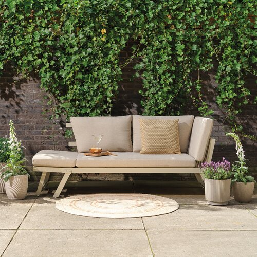 Outdoor Living loungebank Malmö crème/geel - afbeelding 8
