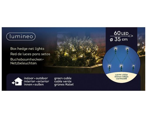 Lumineo LED Box Net lights 60L Warm wit - D 35 cm - afbeelding 1