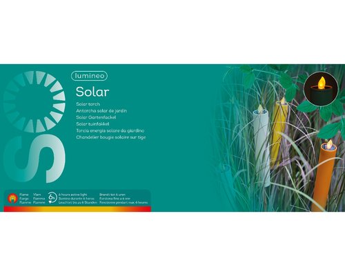 Lumineo Solar kaars 1 stuk - 90 cm - afbeelding 3