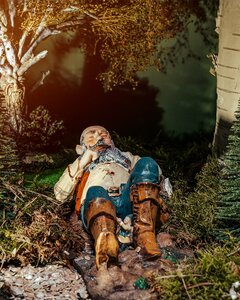 Luville Kerstdorpminiatuur Efteling Babbelboom - Ø 18 x H 27 cm - afbeelding 2