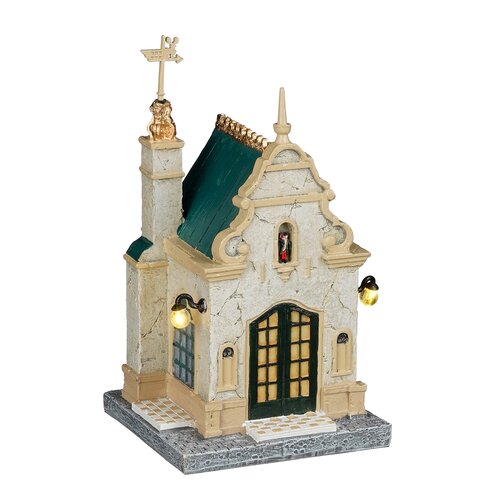 Luville Kerstdorpminiatuur Efteling Prinses op de erwt - L 9,5 x B 9 x H 14 cm