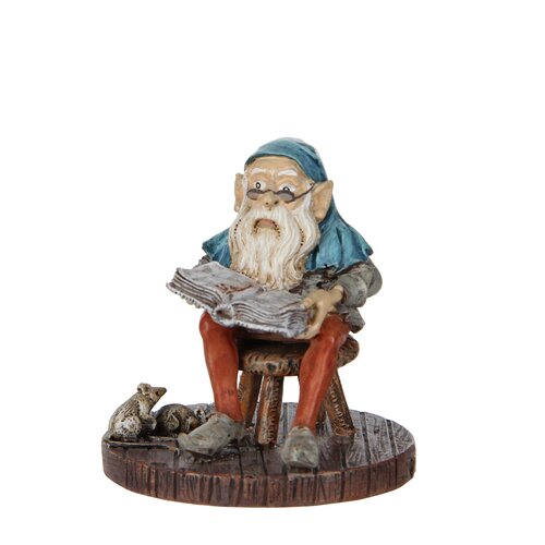 Luville Kerstdorpminiatuur Efteling Schrijfkabouter - H 5 cm - afbeelding 1