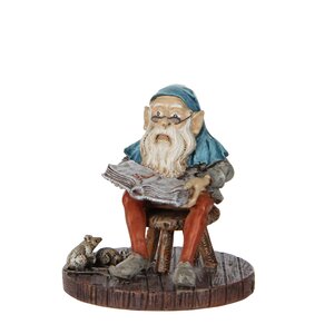 Luville Kerstdorpminiatuur Efteling Schrijfkabouter - H 5 cm - afbeelding 1