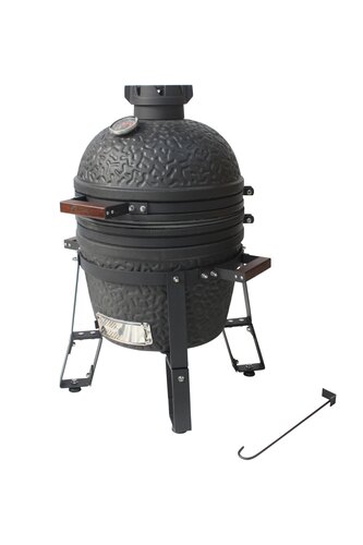 Maestro Kamado grill compact met tafel - Mat zwart - afbeelding 2