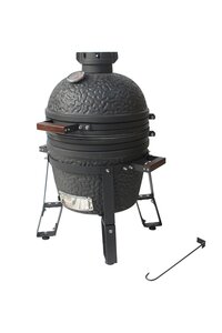 Maestro Kamado grill compact met tafel - Mat zwart - afbeelding 2