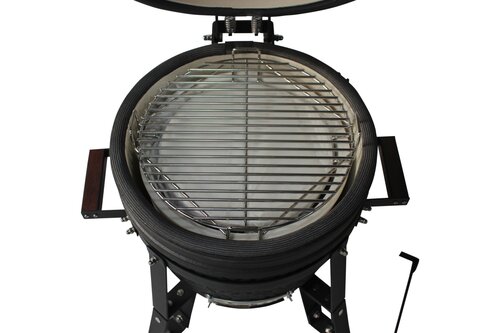 Maestro Kamado grill compact met tafel - Mat zwart - afbeelding 3