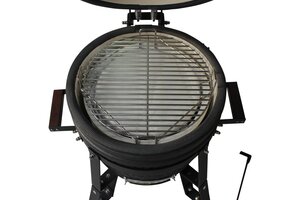 Maestro Kamado grill compact met tafel - Mat zwart - afbeelding 3
