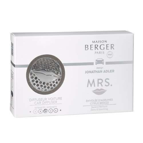 Maison Berger Paris Auto Diffuser Mrs. Chrome Envolée d'Agrumes