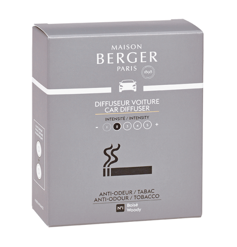 Maison Berger Paris Navulling Auto Diffuser Anti mauvaises odeurs tabac 2 stuks