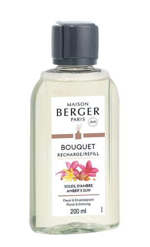 Maison Berger Paris Navulling Parfumverspreider met sticks 200ml -  Soleil d'Ambre
